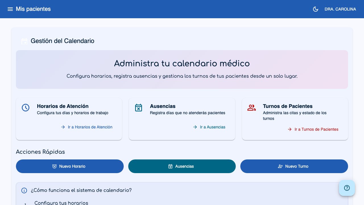 Hub da agenda