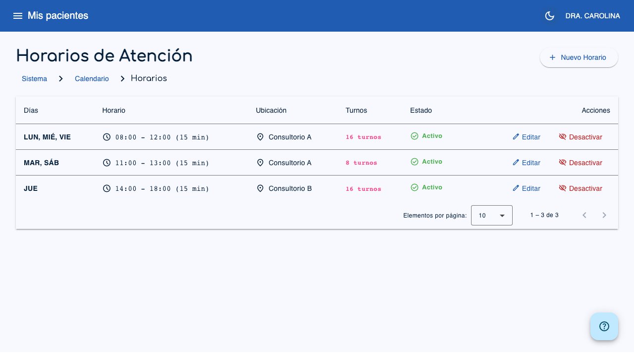 Horarios de Atención